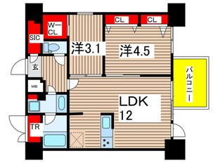 リビオメゾン新大橋の物件間取画像